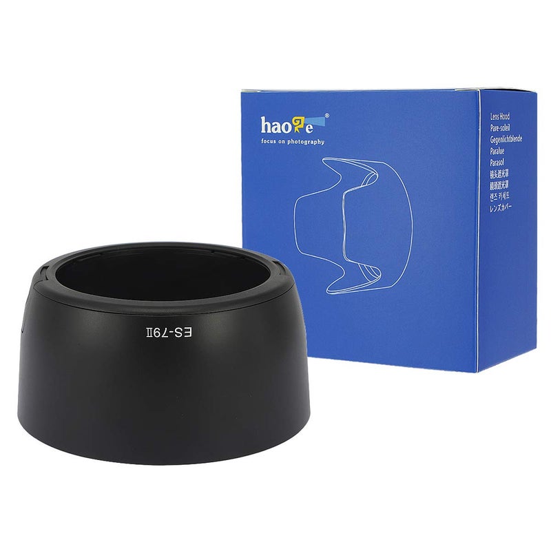 Haoge Bayonet Lens Hood for Canon EF 50mm f/1.0L USM, EF 85mm f/1.2L USM, EF 85mm f1.2L II USM, EF 80-200mm f/2.8L USM Replaces Canon ES-79II - Image 2
